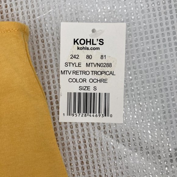 MTV Retro Logo Tropical Muscle Tee -- Palm Tree Beach Theme - Picture 5 of 5